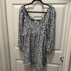 Abercrombie & Fitch Navy and White Floral Dress